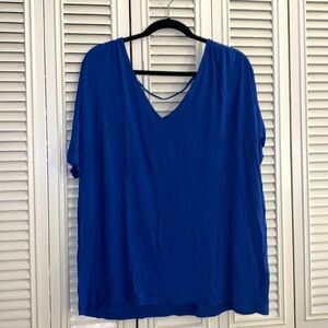 Old Navy Royal Blue Casual V-Neck Top